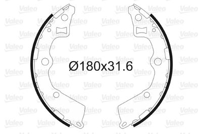 Brake Shoe Set VALEO 564094