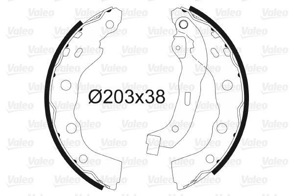 VALEO 564095 Brake Shoe Set
