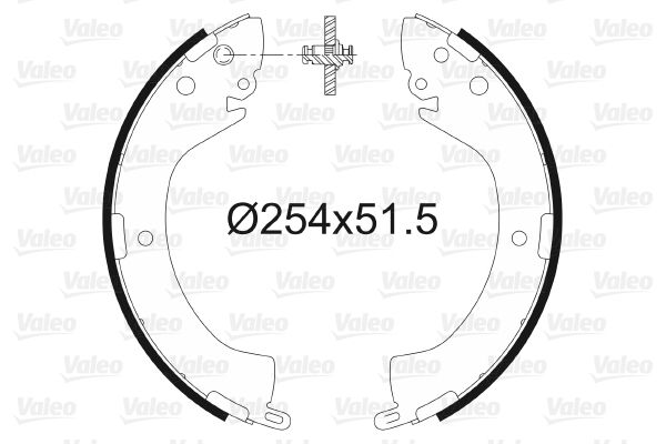 VALEO 564096 Brake Shoe Set