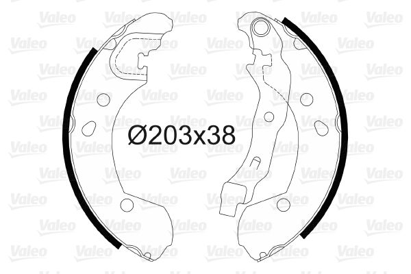 VALEO 564099 Brake Shoe Set