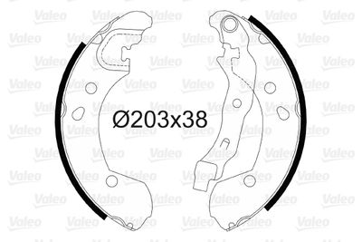Brake Shoe Set VALEO 564099
