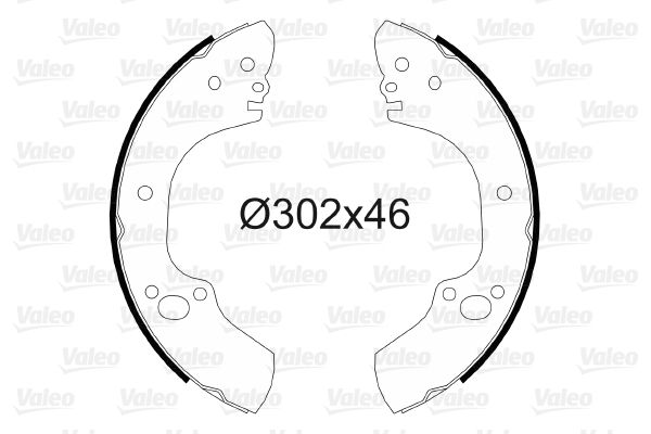 VALEO 564101 Brake Shoe Set