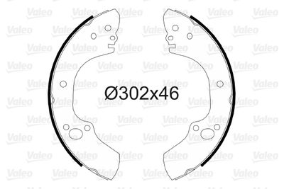 Brake Shoe Set VALEO 564101