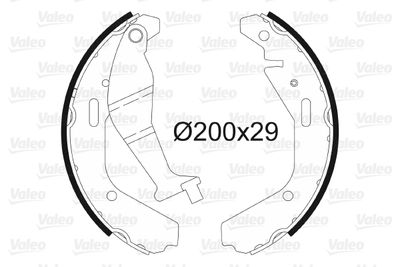Brake Shoe Set VALEO 564102