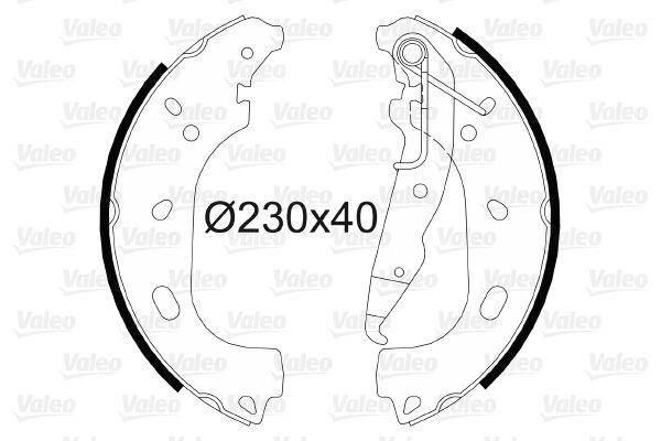 VALEO 564103 Brake Shoe Set