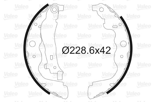 VALEO 564104 Brake Shoe Set