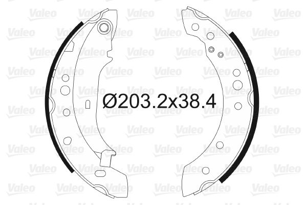 VALEO 564105 Brake Shoe Set