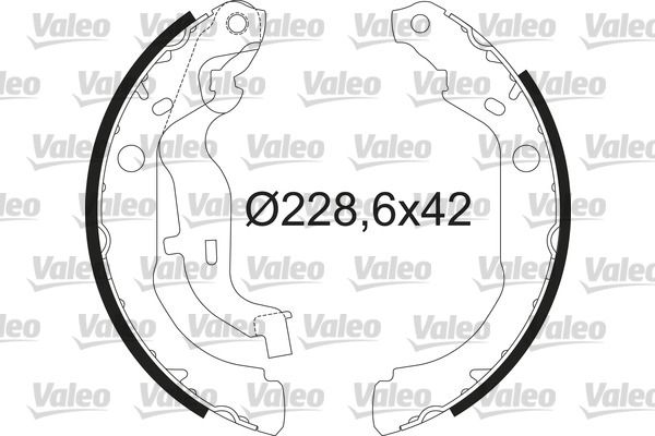 VALEO 564210 Brake Shoe Set