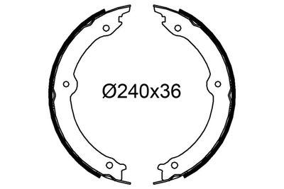 Brake Shoe Set VALEO 564283