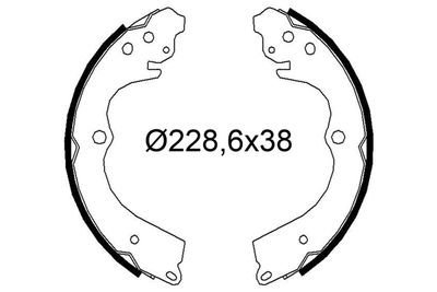 Brake Shoe Set VALEO 564322