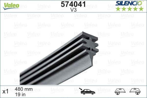 VALEO 574041 Wiper Blade Rubber