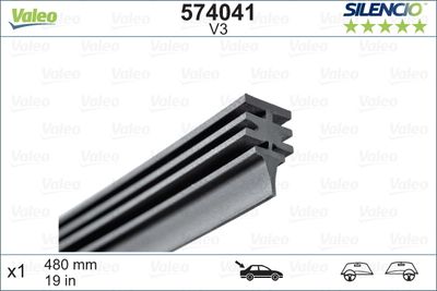 Wiper Blade Rubber VALEO 574041