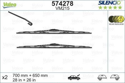 Wiper Blade VALEO 574278