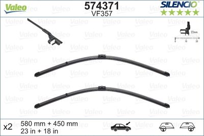 Wiper Blade VALEO 574371