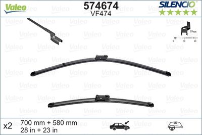 Wiper Blade VALEO 574674