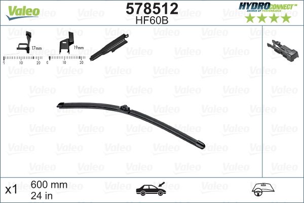 VALEO 578512 Wiper Blade