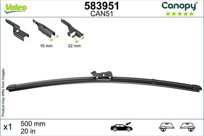 Wiper Blade VALEO 583951
