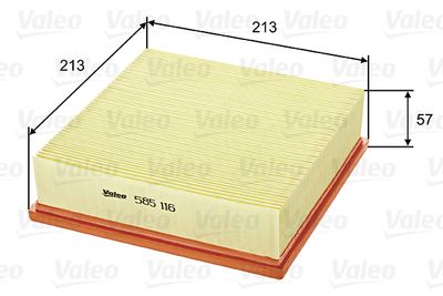 Air Filter VALEO 585116