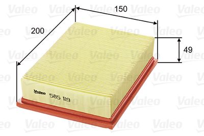 Air Filter VALEO 585119