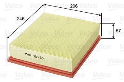 Air Filter VALEO 585124