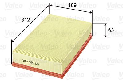 Air Filter VALEO 585178