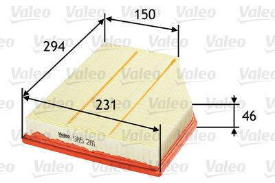 Air Filter VALEO 585281