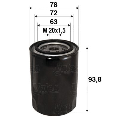 VALEO 586080 Oil Filter