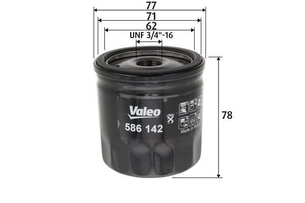 VALEO 586142 Oil Filter