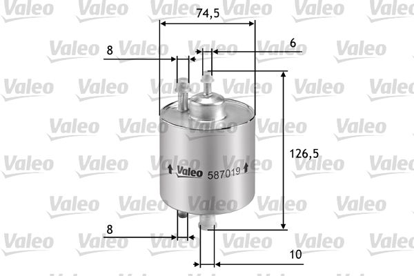 VALEO 587019 Fuel Filter