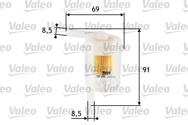 VALEO 587048 Fuel Filter