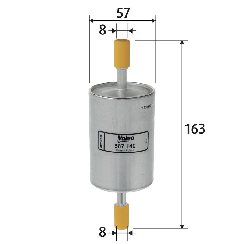 VALEO 587140 Fuel Filter