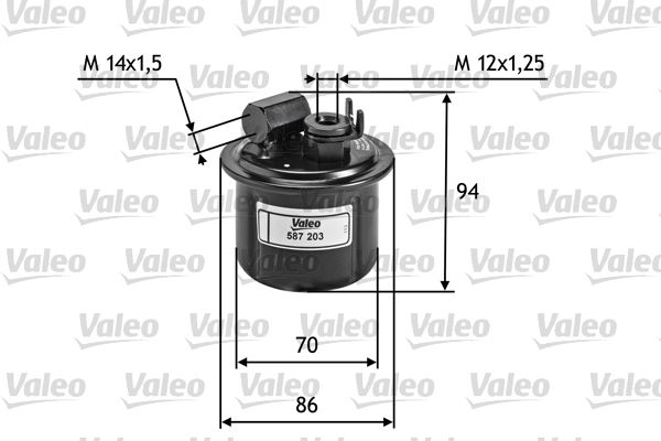 VALEO 587203 Fuel Filter