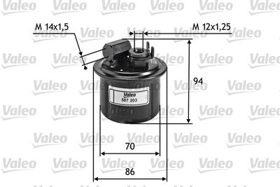 Fuel Filter VALEO 587203