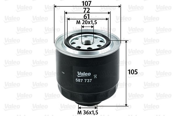 VALEO 587737 Fuel Filter