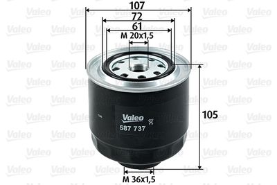 Fuel Filter VALEO 587737