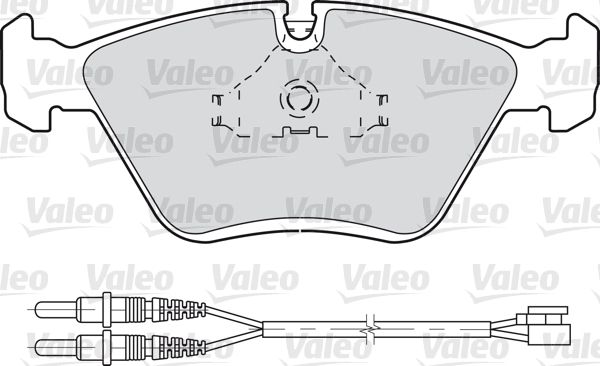 VALEO 598281 Brake Pad Set, disc brake