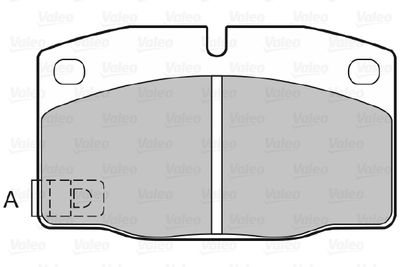 Brake Pad Set, disc brake VALEO 598333
