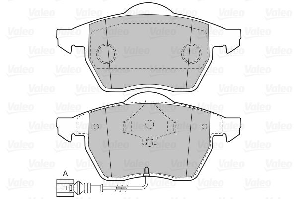 VALEO 598355 Brake Pad Set, disc brake