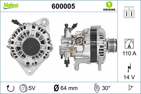 VALEO 600005 Alternator