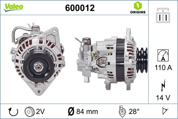 VALEO 600012 Alternator