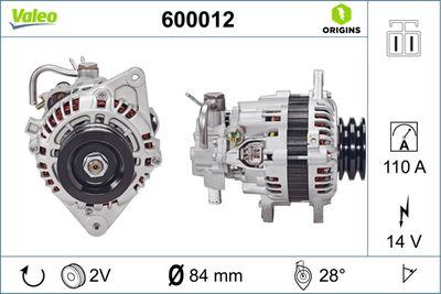 Alternator VALEO 600012