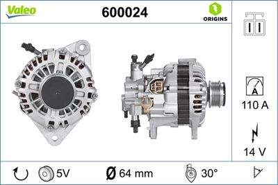 Alternator VALEO 600024