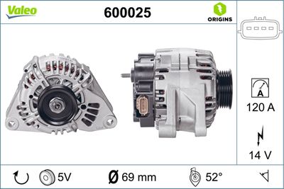 Alternator VALEO 600025