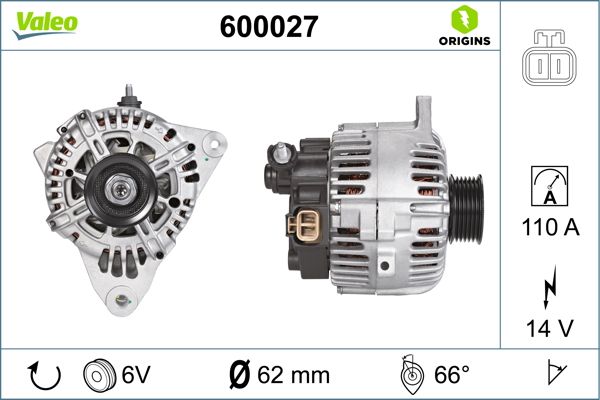 VALEO 600027 Alternator