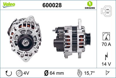 Alternator VALEO 600028