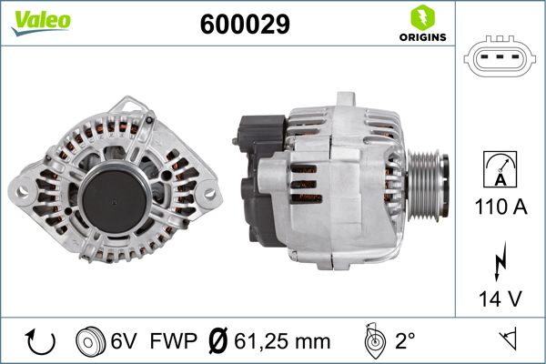 VALEO 600029 Alternator