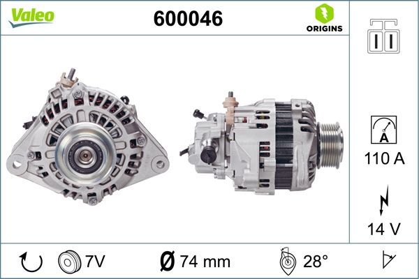 VALEO 600046 Alternator