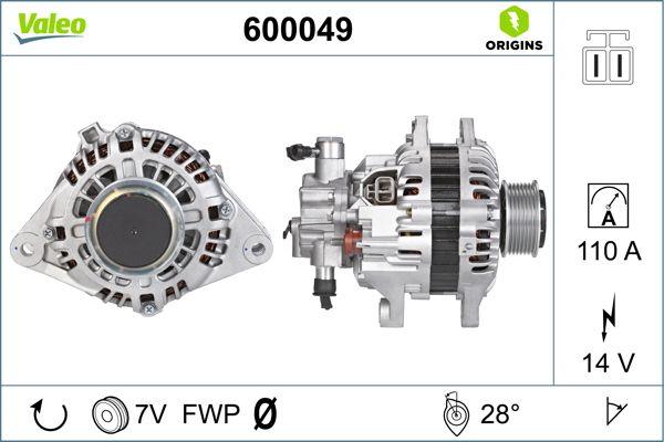 VALEO 600049 Alternator