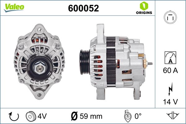 VALEO 600052 Alternator