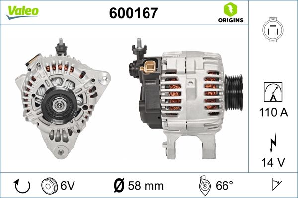 VALEO 600167 Alternator